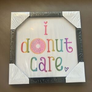 Icing 'I Donut Care' Art Print - Multicolor